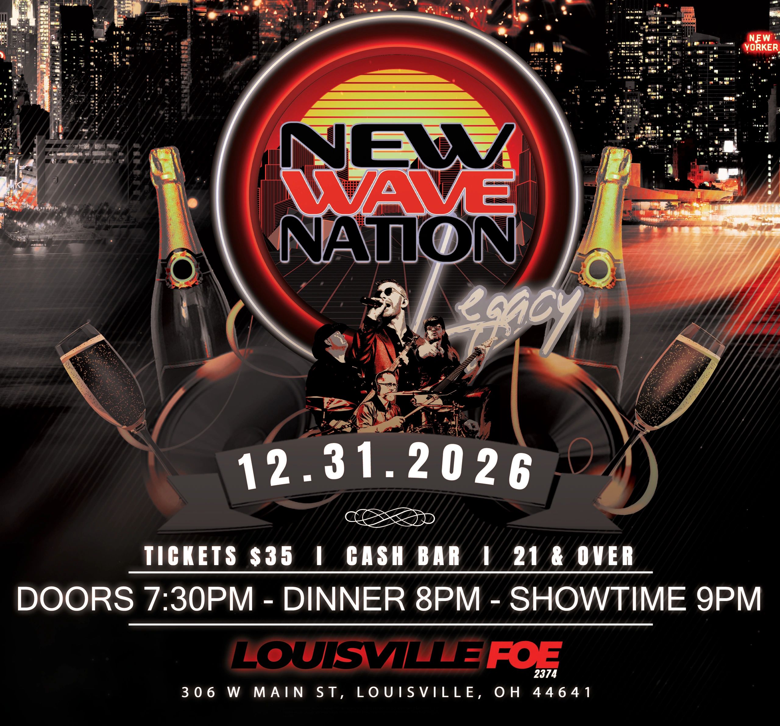 New Wave Nation New Years Eve event poster